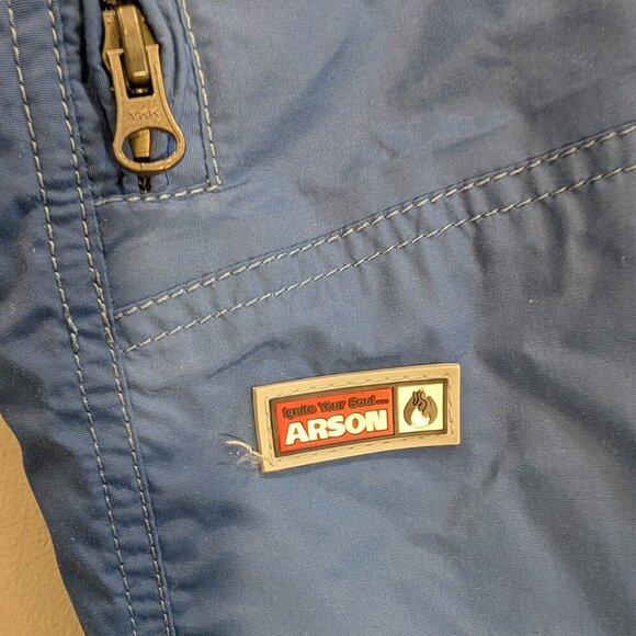 Arson Ski Pants Blue Vented Pockets Fleece Lined Winter Snow Ski Gear - Size S - Picture 7 of 9